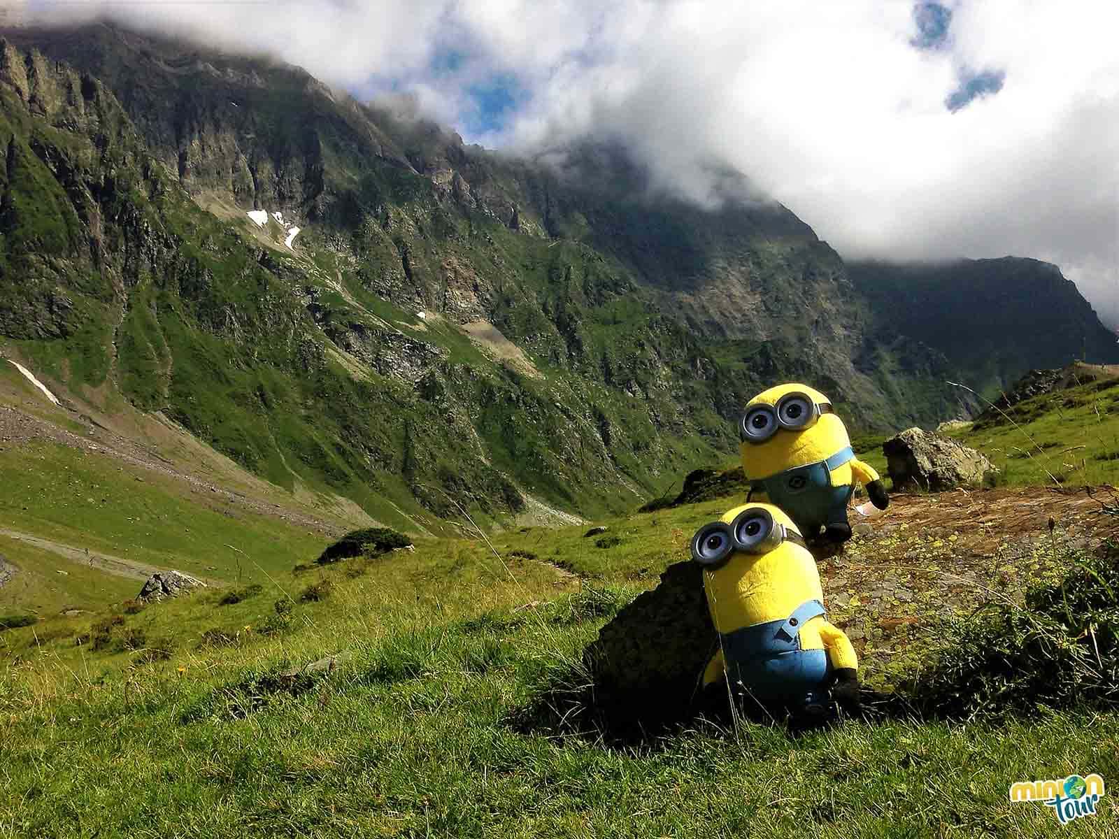 Vistas de las montañas en el valle de Badet