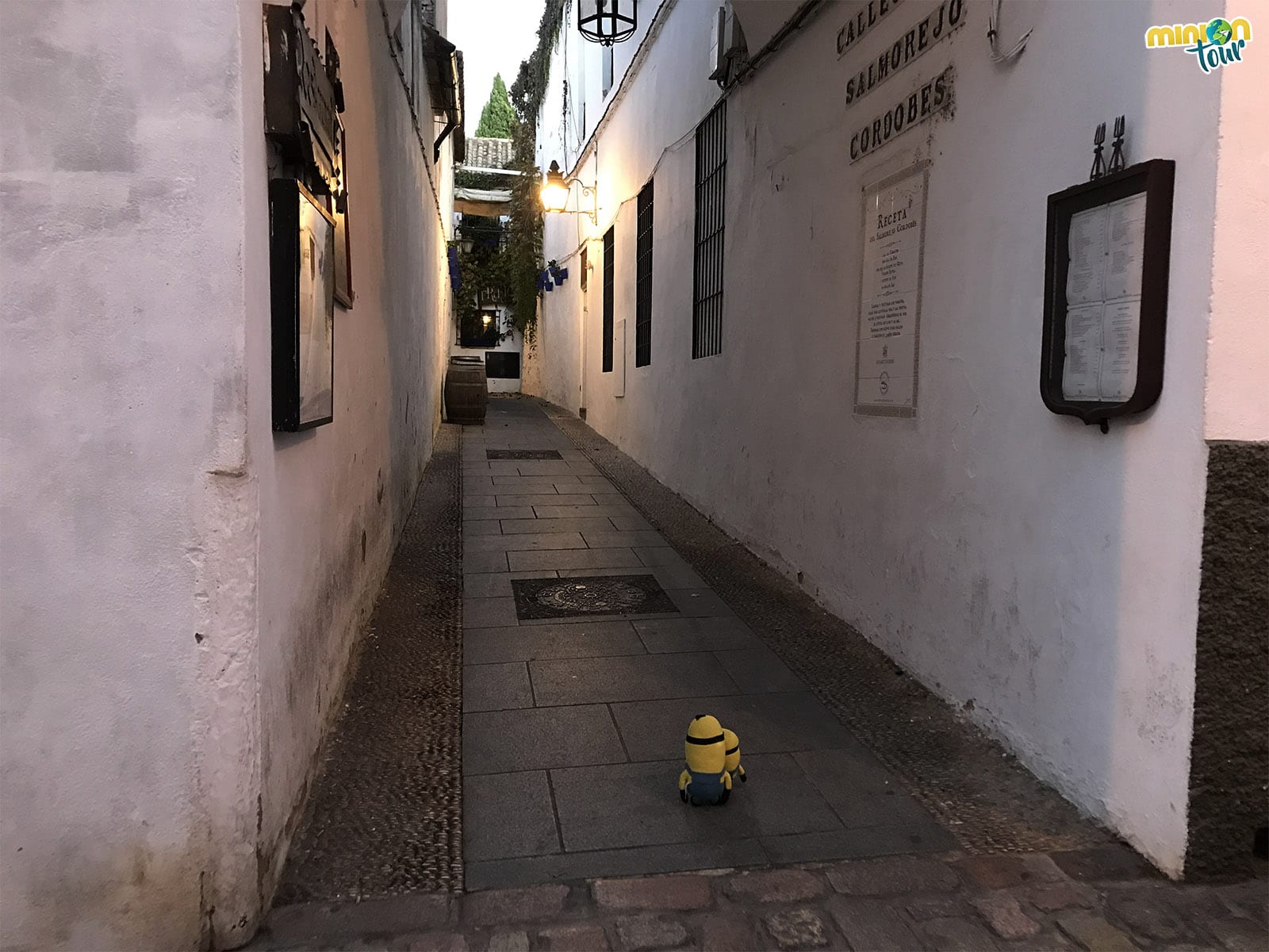 2 Minions en la calle del salmorejo cordobés