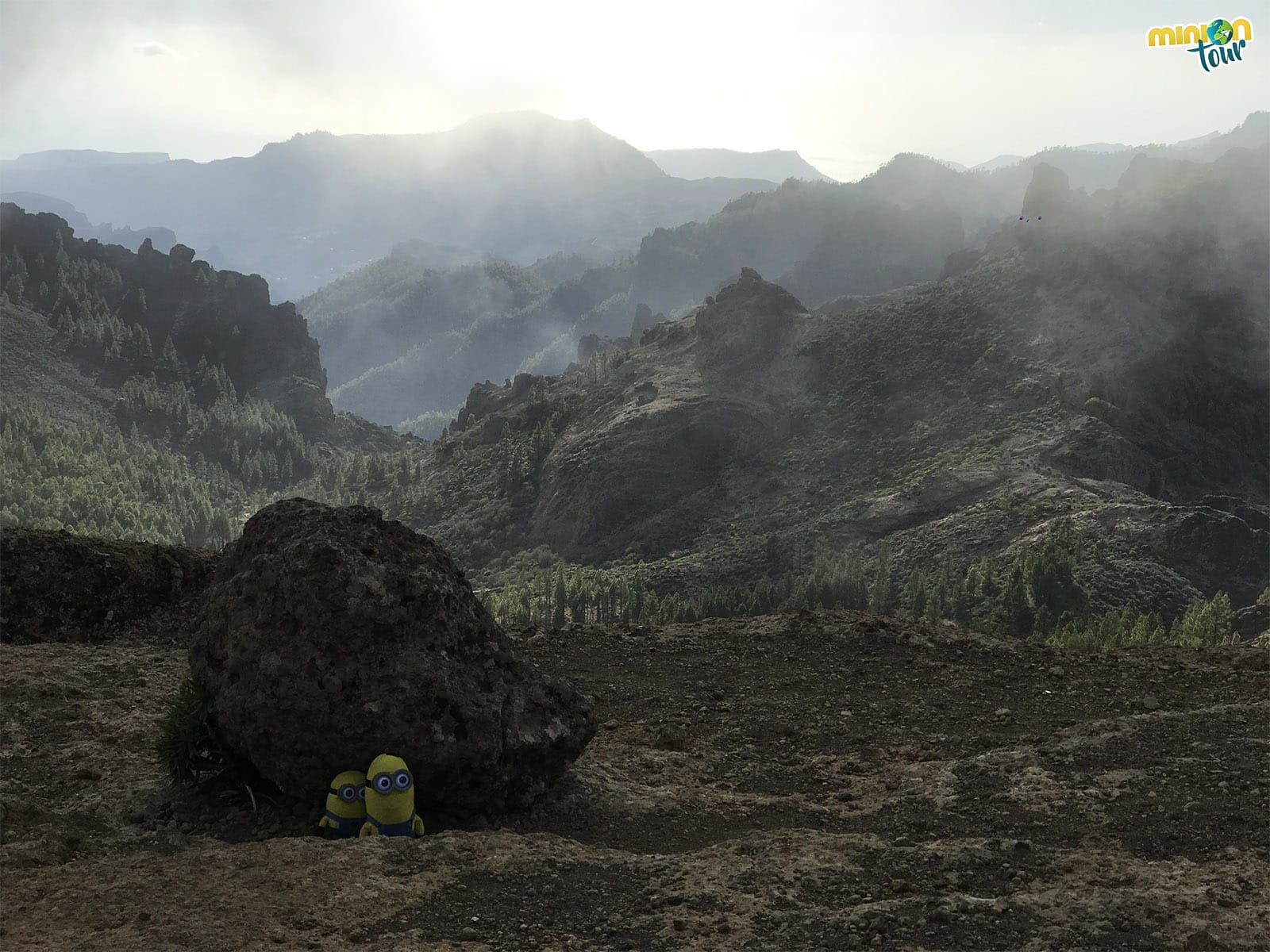 Vistas desde el sendero al Roque Nublo