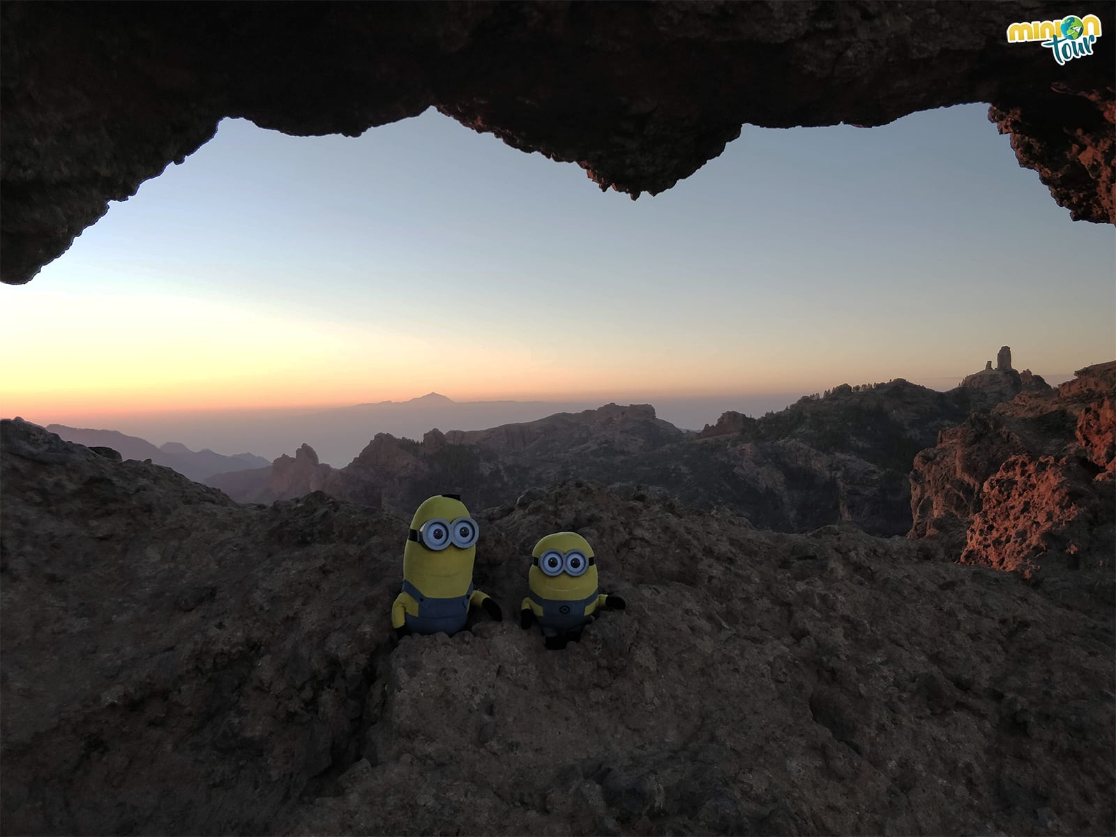 Atardecer en la Ventana del Roque Nublo, uno de los sitios chulos de Gran Canaria