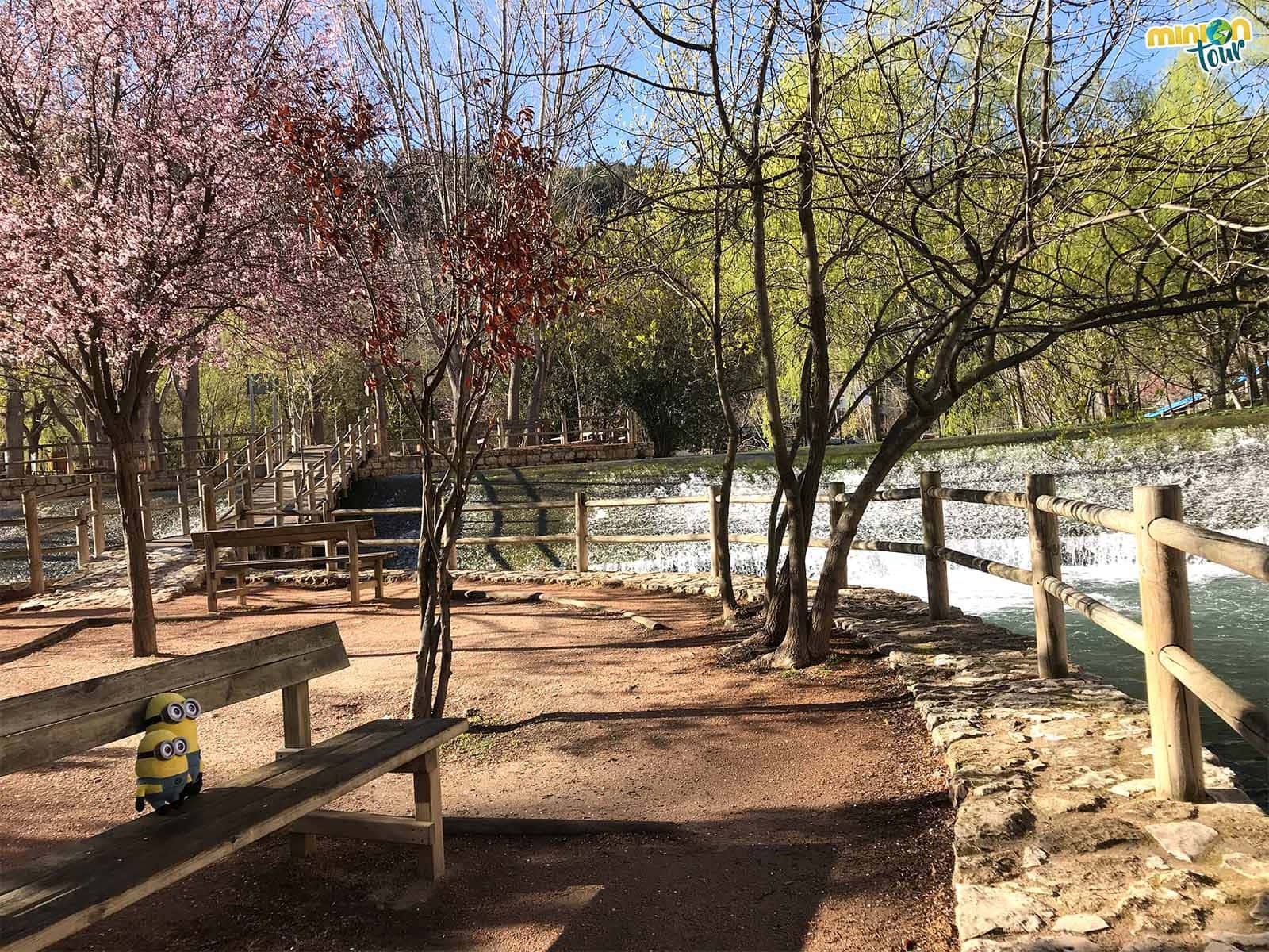 Área recreativa al lado del río en Alcalá del Júcar