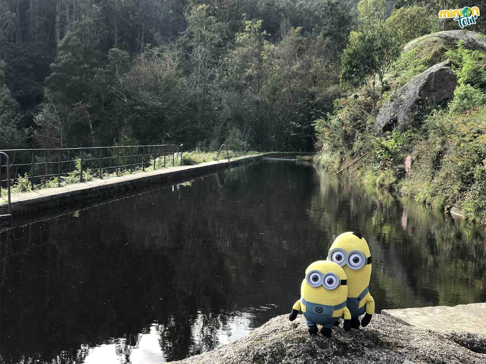 Hemos encontrado una piscina para darnos un bañito