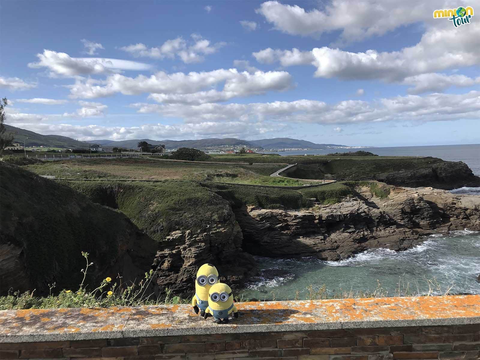 En la costa de Lugo hemos visto un cuerno que se mete en el mar