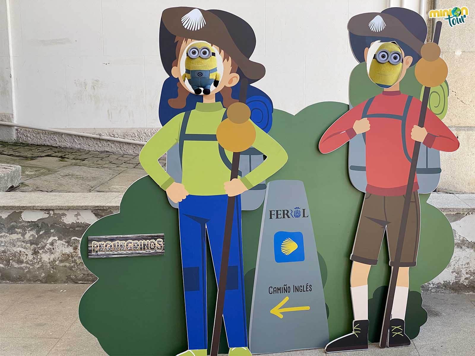 Minions peregrinos en el Ferrol Vello