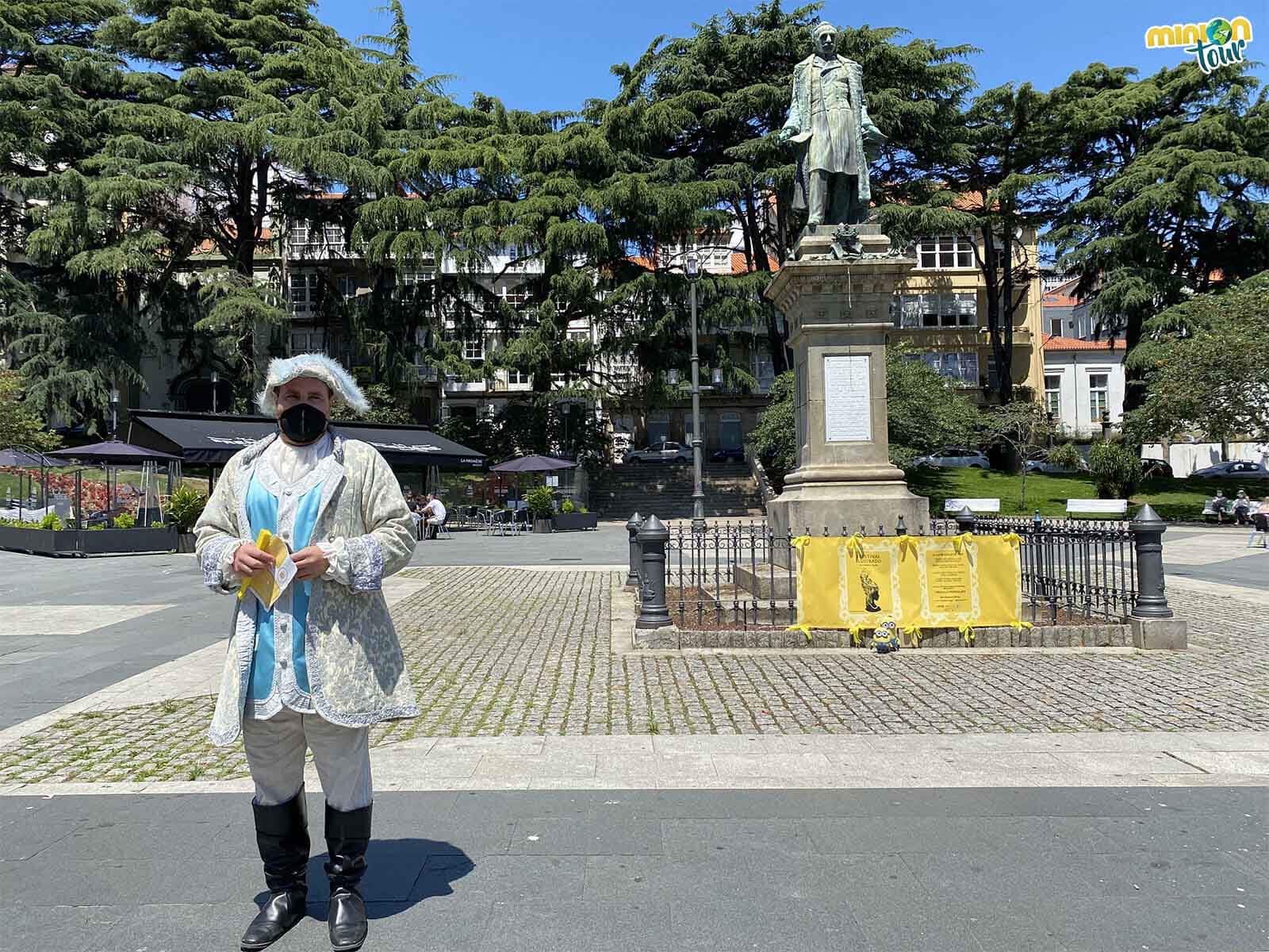 Nos hemos parado a saludar a un señor muy importante de Ferrol