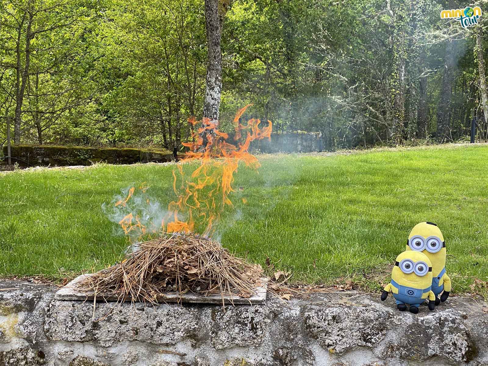 Encendemos una pequeña hoguera, tranqui que está todo controlado