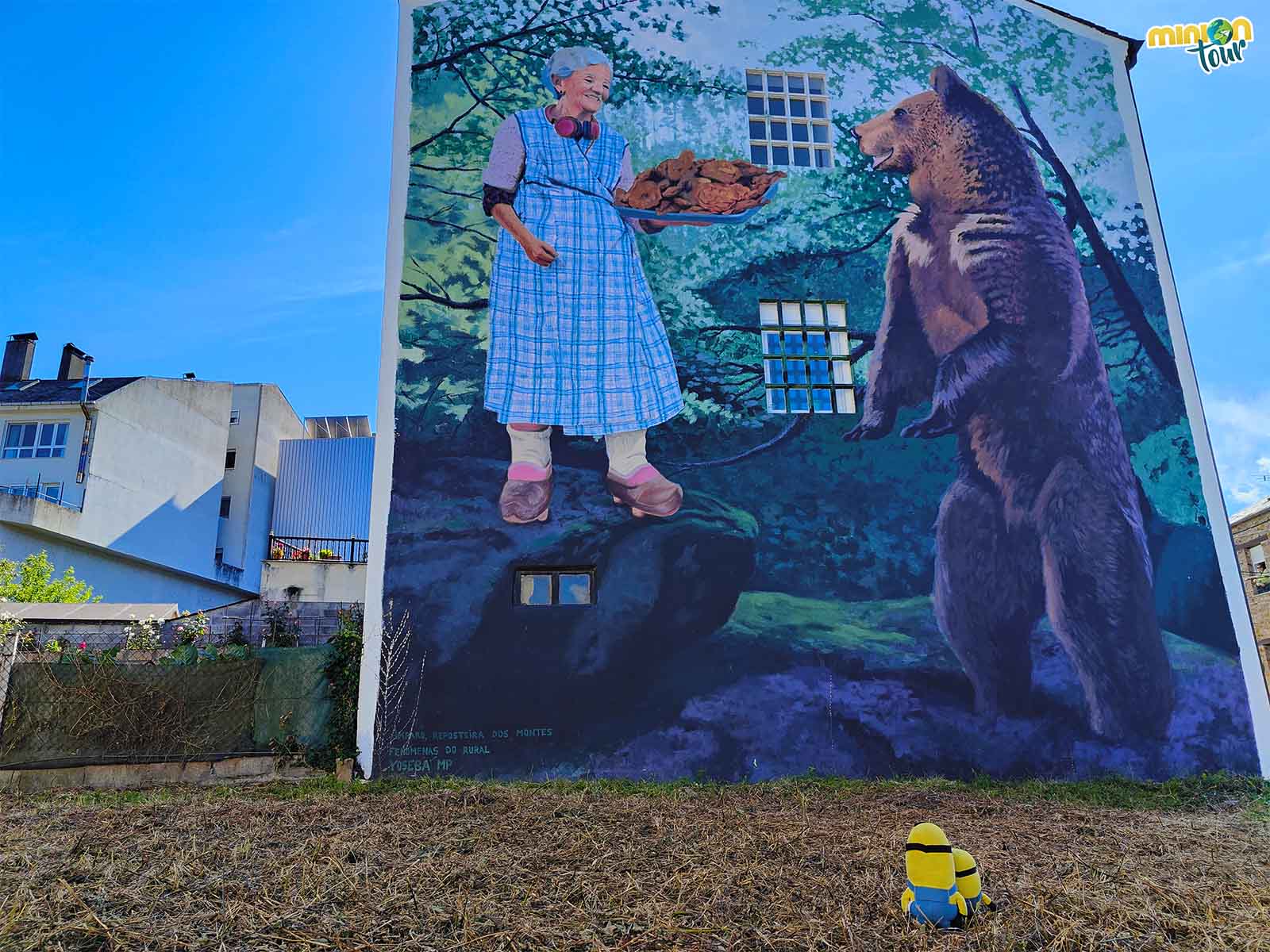 Hasta murales chulos nos hemos encontrado