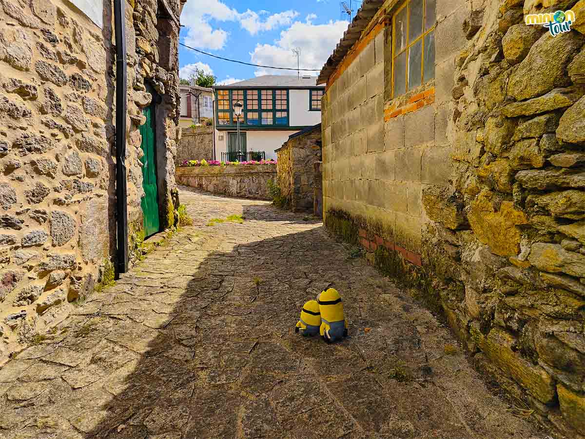 Minions paseando por las calles de Manzaneda