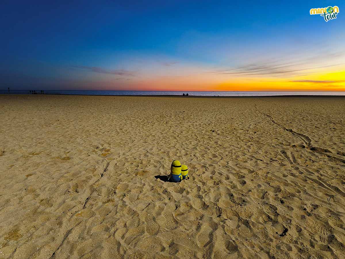 Una puesta de sol en la Playa de Albufeira