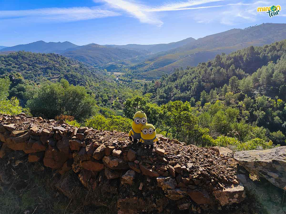 La aldea de Abreiro vista desde el Trilho de Santa Catarina