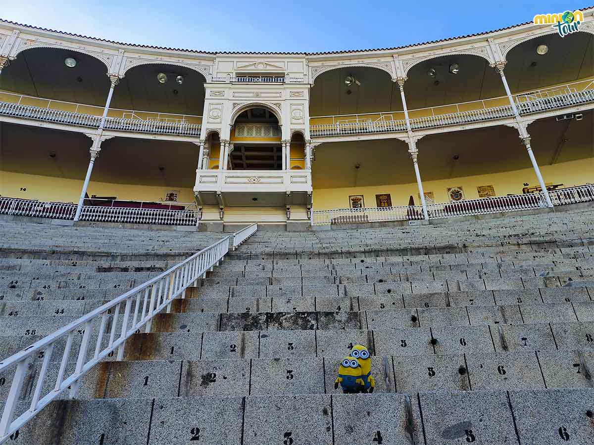 Este es el palco real de la plaza