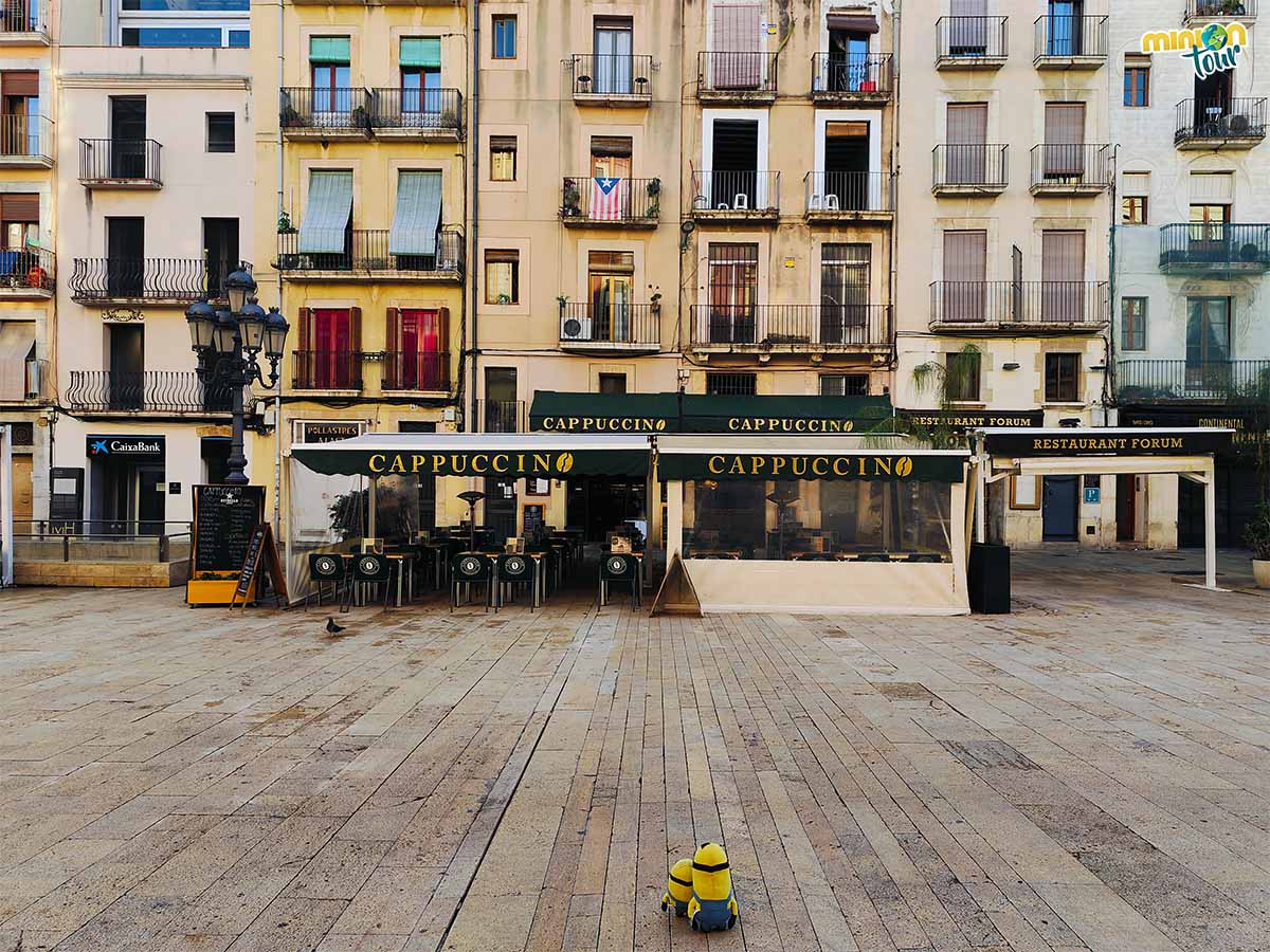 Edificios con restos romanos en la Plaza de la Font