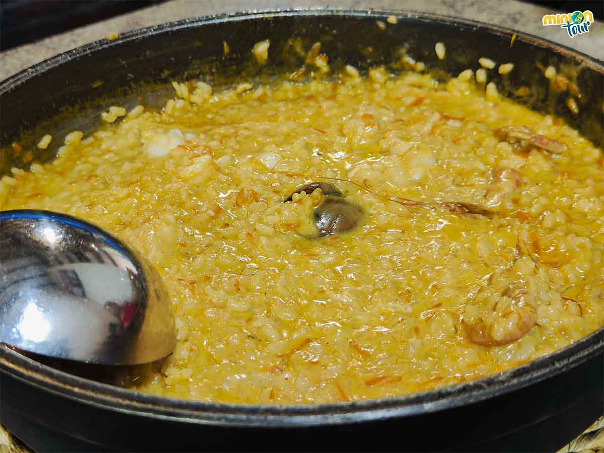 Arroz meloso con rape y all i oli de la Taberna Romero en Tarragona